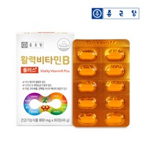 비오틴 판토텐산 나이아신 엽산 활력비타민B 플러스 60정