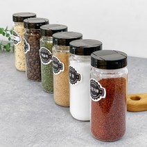 미르 라벨 양념통 세트 300ml 6개 (네임스티커포함), 라벨양념통 세트 300ml 6개 네임스티커포함