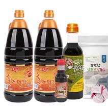 [홍일점]홍게맛장소스골드1800ml 2병+홍게맛장소스200ml+울릉도홍합명이맛간장520g+한알육수4알