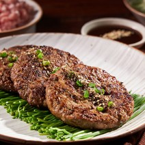 전주 한옥마을 맛집 하영이네 오색 떡갈비 120gX10팩세트 (순한맛매운맛비트카레새싹보리언양식 소불고기), 01_순한맛 떡갈비 120gX10팩