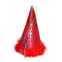 파티 스타 고깔 모자 미니 레드 파티모자 꼬깔 생일파티, 단품