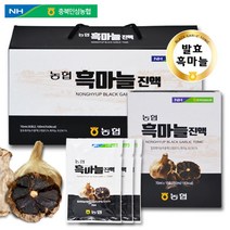 농협 흑마늘 진액 100% 국산 토종 발효흑마늘 흙마늘 즙 진액 흑마늘액기스 통흑마늘 파우치형 설선물 부모님선물 건강선물 흑마늘고 스틱 액상차 홍삼추출액 농축 효능 효과 프리미엄, 2세트(30포x2박스)