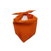 EechicSpace White Dog 반다나 승화 강아지 스카프 소형 중형 대형견용, Small(Pack of 1)_Orange
