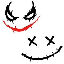 JOKER 조커 차량용 데칼 튜닝 스티커, 1개, 선택-1화이트(중)