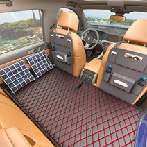 DsdMat 세단 SUV 뒷좌석 폴딩 여행 캠핑 매트리스 차박매트 휴대용 접이식 침대, 차박매트+등받이