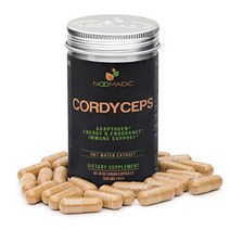 Cordyceps Mushroom 60 Capsules 500mg Each AMPK Activator Hot Water Extract Wood Grown Fruiting, 1, 기타