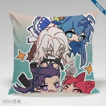 악마에입문했습니다!이루마군 등받이 장식 쿠션, 1개, G-45cmX45cm
