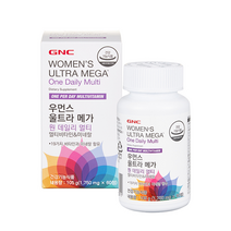 GNC 우먼스 울트라메가 원데일리 멀티 105g, 60정, 1개