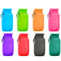 Bubi Bottle 부비바틀 접이식 실리콘 물병 415ml, Purple