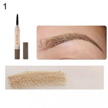 눈썹 크림 메이크업 오래 지속되는 염색 펜슬 브러쉬 포함 미용 화장품 도구, 한개옵션1, 01 light coffee