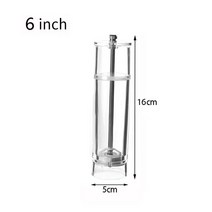 업소용 곡물분쇄기 아크릴 소금 및 후추 그라인더 수동 분쇄기 다목적 곡물 조미료 양념 주방 도구, 06 C06