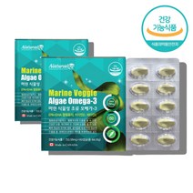 알작은 항산패 미니 오메가3 오메가3리 오네가 20대 30대 40대 50대 60대 임신 초기 여성 남성 식물성 청소년 수유부 수험생 플랑크톤 미세조류 어피 추출 캡슐 영양제, 식물성오메가3 60캡슐 x2박스