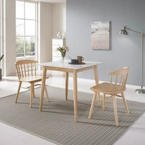 로드퍼니처 체리쉬 통세라믹 식탁세트 /2인용/원형/사각, 체리쉬 세라믹 사각 2인세트(일반2))