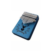 Kalimba 엄지 피아노 17 키 어린이와 성인을위한 휴대용 Mbira 손가락 선물 초보자, 06 Blue