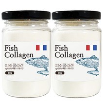 권뱅푸드 프리미엄 저 분자 콜라겐 80g 프랑스 피쉬 생선 어류 피시 분말 가루, 2개