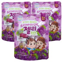 (주)에이치케이팜 프리바이오틱 젤리(60g)-포도맛 식물성유산균 유아젤리, 3팩, 포도맛