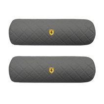 에르미 차량용 목쿠션 자동차 목베개 2개, 03.전체퀄팅 (1+1) 그레이, 30.페라리, 그레이