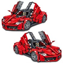 중국레고 시티 테크닉 스피드 레이싱카 페라리드 포뮬러 블록 모델 차량 브릭 장난감 성인 신제품, 023014-1+no original box