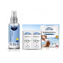 자우버 안경렌즈 액정 클리닝티슈(50매)+ 렌즈 액정클리닝스프레이(50ml)+김서림방지포그스토리, 클리닝티슈(100매)+스프레이(50ml))+포그스토리