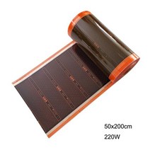 원적외선 탄소 난방 필름 그래핀 PTC 바닥 자체 조절 전기 따뜻한 시스템, 6.50x200cm