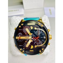 디젤 DZ7333 Mr Daddy 20 쿼츠 골드 스테인레스 스틸 크로노그래프 맨즈 시계