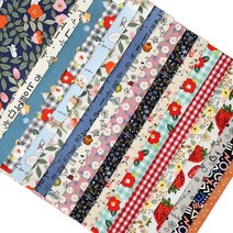 패브릭스티커 A4 2탄 / 천 스티커 만들기, 151.달콤딸기화이트