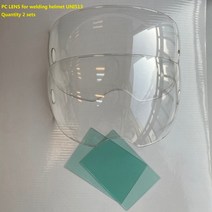용접마스크 눈보호 안경 자동 태양 어두워지는 용접 헬멧용접 필터용접 마스크의 10pcs 보호 플라스틱 플레이트 커버 pc 렌즈, uni513 PC - 2대