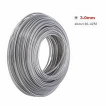 예초기 에취기 스틸 와이어 잔디 트리머 와이어 로프 정원 도구 교체 날 줄 풀메는 기계, 3.0mm