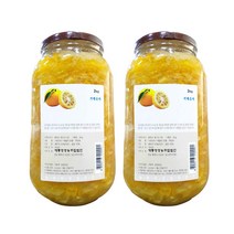 [이베따] 생유자 과육가득 거제통영산 유자청 유자차 2kg, 2병