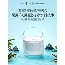 선인장정수기 피라미드 급수기 고양이 정수기 캣링크 펫세라믹 순환 마시기 먹이기, 01 펫 스마트 정수기