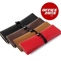 양지사 메트로폴리스 파우치 펜슬 케이스 가죽필통, 블랙