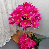 늘솜아뜰리에 고급 성묘조화 인테리어조화 으아리 백합 후리지아, 2.으아리-핑크