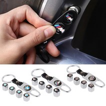 4PCS 캡 타이어 휠 스템 공기 밸브 캡 휴대용 렌치 Bmw E46 M E90 E34 E36 E60 E90 E39 E70 F10 F20 X5 X6 M3 M5 M6, [5] CBLACK