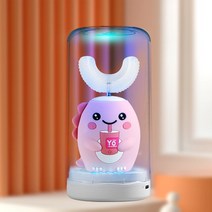 u자형 칫솔 어린이 유아 360 도 전동 실리콘 스마트 소닉 치아 브러시 어린이용 만화 구강 관리 청소, [10] 7-15 years8