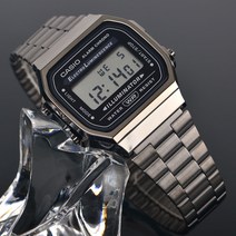 카시오 전자시계 A168WGG-1ADF 건메탈 그레이 이온도금 남녀공용시계