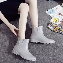 여자 데일리 비 안와도 예쁘게 신는 첼시 레인부츠