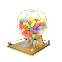 설백상점 캡슐 뽑기 기계 행사용 추첨용 로또뽑기 보드게임, 대형 블랙 모델 + 랜덤컬러 볼 1-100