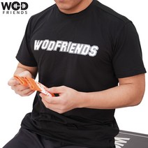 크로스핏티셔츠 애슬레저 세미머슬핏 반팔티 WFAT-BL