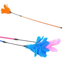 고양이 강아지풀 깃털 꿩털 고양이낚시대 장난감 고양이오뎅꼬치 고양이와이어낚시대