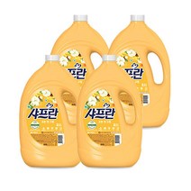 샤프란 시어버터 섬유유연제 코튼 앤 크림 본품, 3.1L, 3개