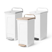 사각 쓰레기통 페달휴지통 가정용 화장실 휴지통 15L 20L, 노블페달휴지통 20L (그레이)