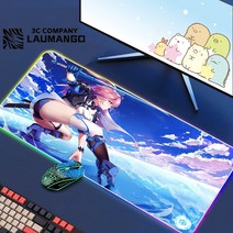 에픽 세븐 Rgb 마우스 패드 게이머 키보드 매트 책상 애니메이션 카펫 Pc 빅 게임 캐비닛 확장, 06 GG001208_04 RGB250x250x3mm