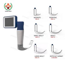 스마트폰 내시경카메라 산업용 년 Sunnymed sy-p020n 기도 삽관을 위한 고화질 비디오 후두경 6개의 스테인리스 스틸 블레이드 옵션, 3