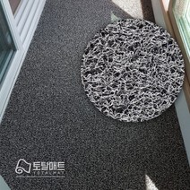 쿠션코일매트 A형 미끄럼 방지 현관매트 1M, 녹색, 1개