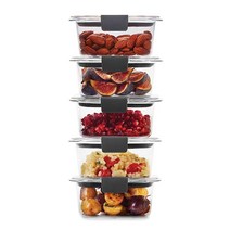 Rubbermaid 러버메이드 14피스 브릴리언스 식품 보관 용기 식기세척기 사용 가능, Set of 5 (2.85 Cup)