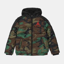 조던주니어 점프맨 밀리터리 컬러블럭 패딩 올리브캔버스 95A315X34