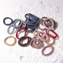 넓은 두꺼운 머리끈 헤어고무줄 중 30개 세트