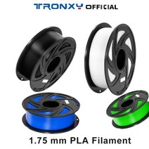 CRUX 1 X5SA FDM 3D 프린터 용 Tronxy PLA 필라멘트 1.75mm 1kg/롤 고무 소모품 소재 10 배 인성 빠른 인쇄, 01 1KG  PLA  Orange