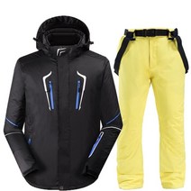 남성 스키 보드 복 세트 겨울 의류 두꺼운 따뜻한 방풍 방수 스노우 남편 스노우 재킷 바지