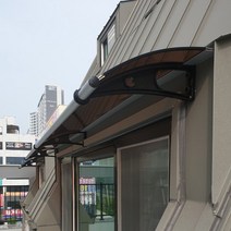 캐노픽스 350x1100 창문 처마 현관 비가림막 어닝 캐노피 설치 전문시공점, 블루, 그레이, 은백색(기본색상)